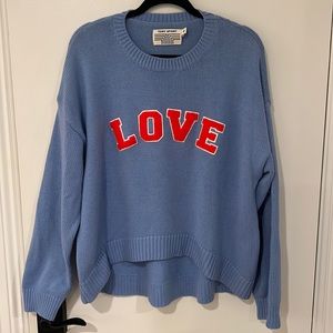 COPY - TorySport love sweater light blue s/p